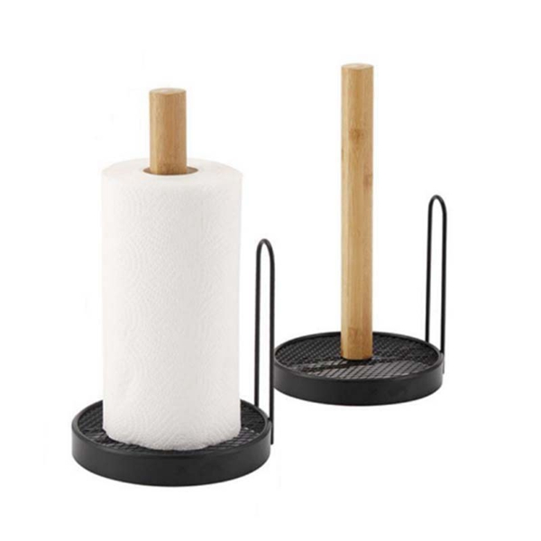 Papier Handdoek Houder Zwart Keuken Roll Houder Countertop