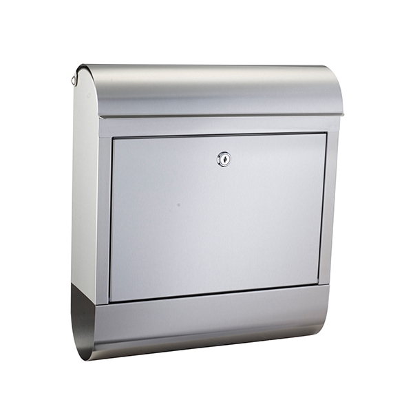 Modern Wall-Mounted PostBox in Stainless Steel