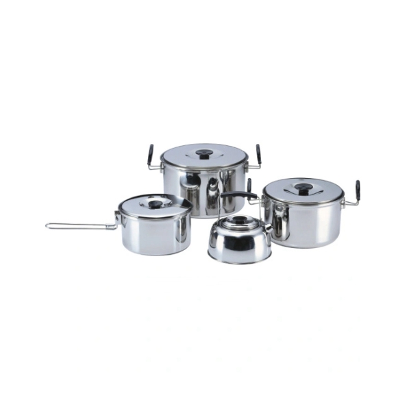 Conjunto compacto de 4 piezas de utensilios de cocina duraderos para acampar