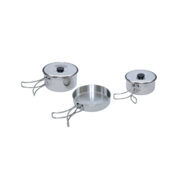 Campeggio Durable Cookware Pot 3-Piece Compact
