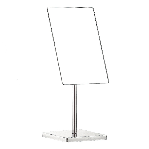 Single Sides Chrome Plated Square Size Makeup Bathroom Mirror Metal Framed