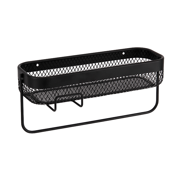 Hooks ile Pulver Coating Bathroom Storage Rack