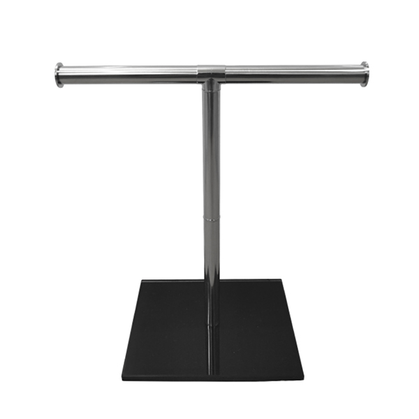 Bath Hand Towel Rack T-Shape Berdiri Bebas Steel Stainless Steel