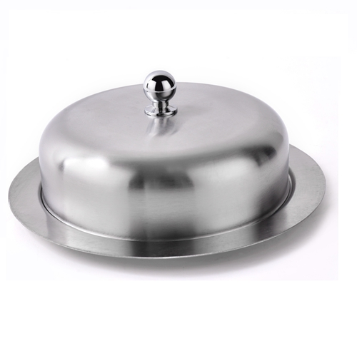 Stainless Steel Round Butter Container with Knob