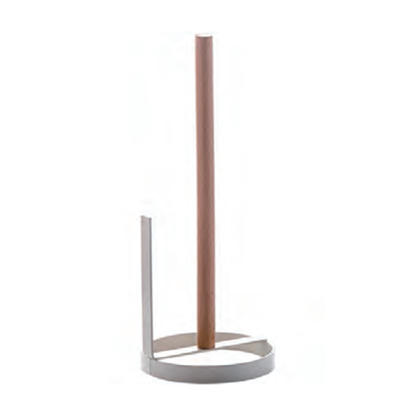 Mutfak Towel Holder Özgür-Standing With Non-Slip Wooden Base