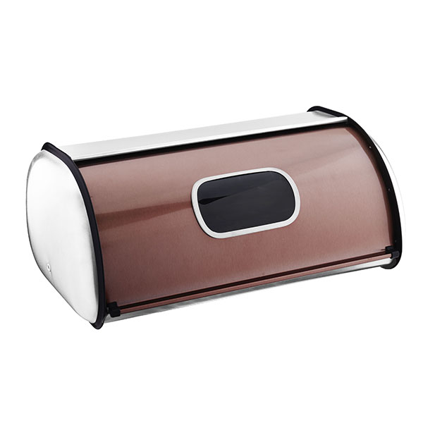 Bread Holder with Roll Up Lid with Front Window