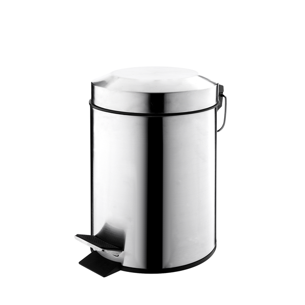 5L/1,3 Gal Stainless Steel Step Pedal Trash Can