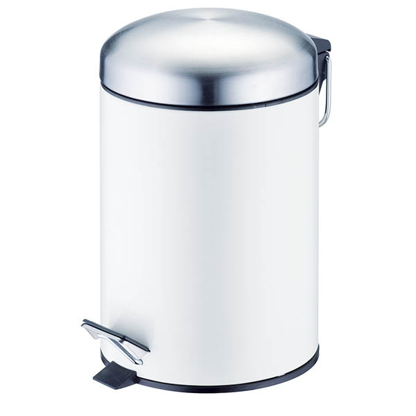 5L Stainless Steel Traditional Step Trash Can 