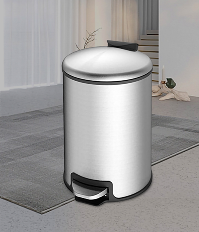 5L Stainless Steel Round Shape Slow close Trash Bin with Lid