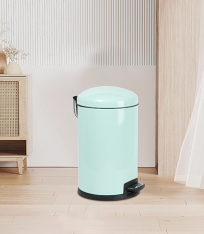 30L Stainless Steel Round Shape Slow close Trash Bin with Lid