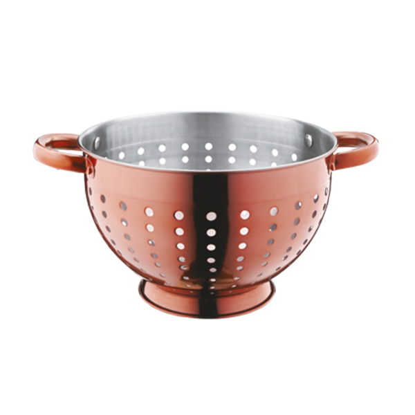 Metal Colander with Handle and Legs
