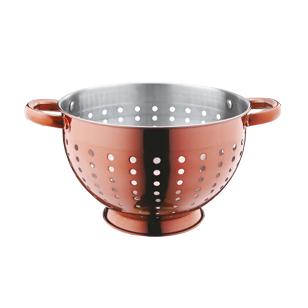 Metalen Colander met Handvat en Benen