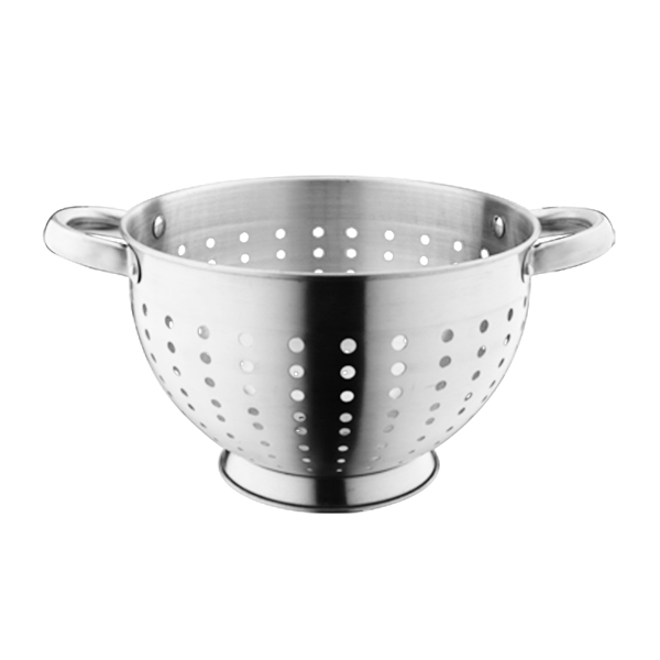 Metal Colander med håndler og Leger