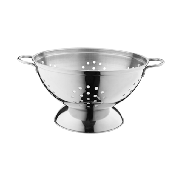 Metal Colander Strainer with Handle and Legs