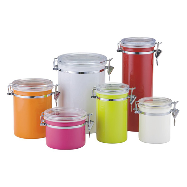 Round Shape Airtight Food Storage Canisters for Counters