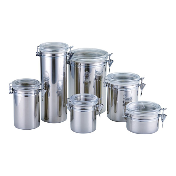 Round Shape Airtight Food Storage Canisters for Counters
