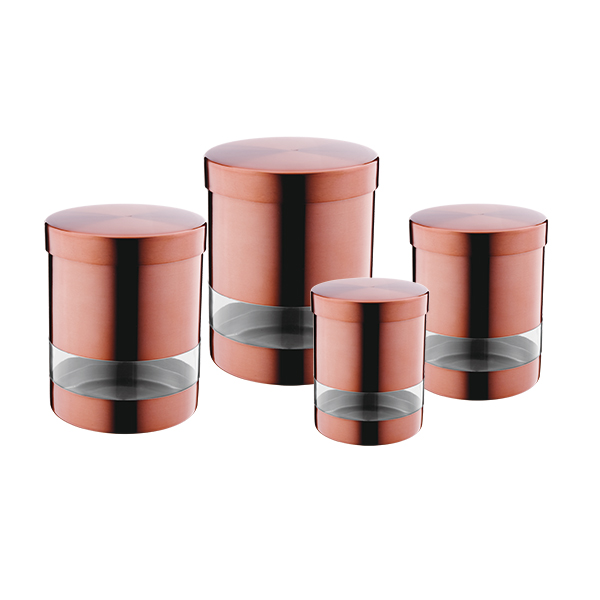 Kört Form Screw Lid Airtight Food Storage Canisters With See Through Body
