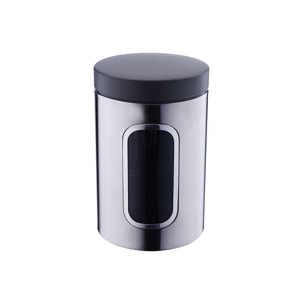 POP-OFF Lid Metal Food Storage Containers with See Through Windows