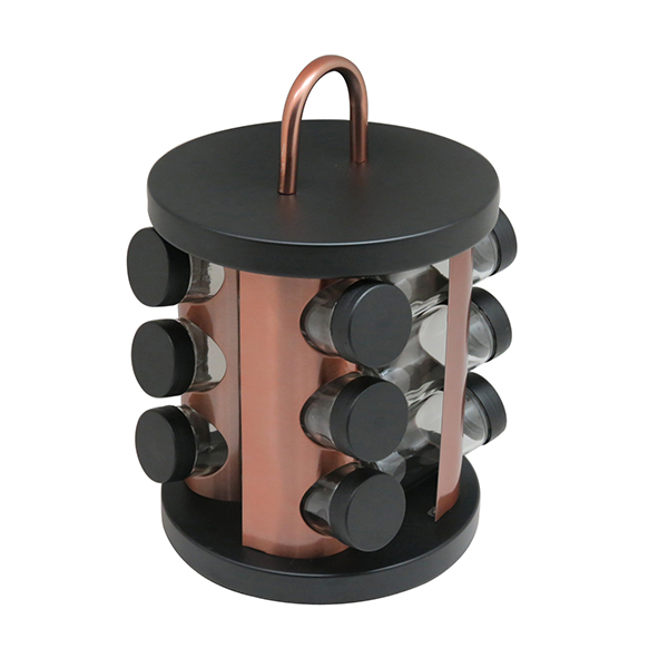 Stainless Steel Rotating Standing Rack Holder for Kitchen Spices