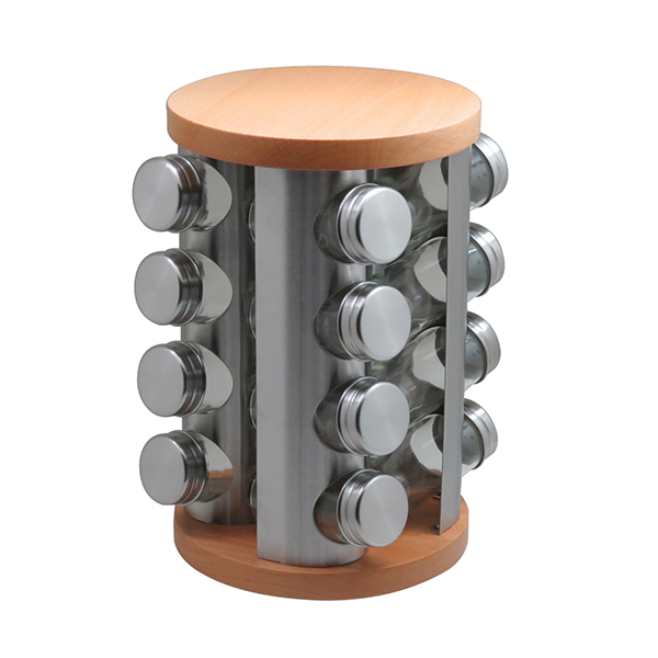 Stainless Steel Rotating Standing Spice Rack for Spices
