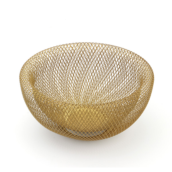 Mesh Fruit Bowl Decorative Fruit Basket Holder for Kitchen