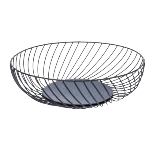 Round Metal Wire Fruit Basket Vegetable Holder