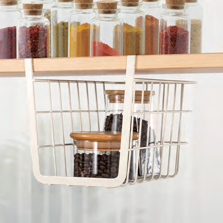 Under Shelf Storage Basket Hanging Rack Organizer