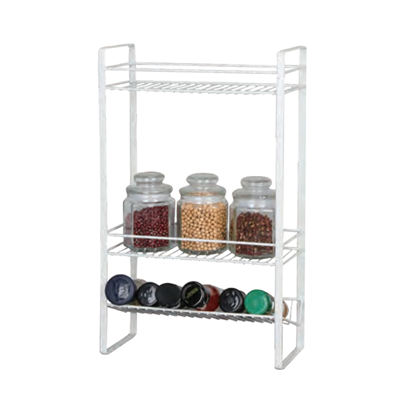 2 Tier Wall Mount Shelf  Storage Rack for Kitchen Cabinet