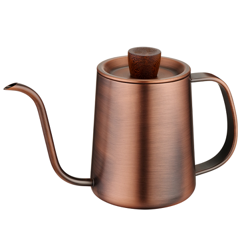Stainless Steel Gooseneck Kettle with Slender Spout Lid