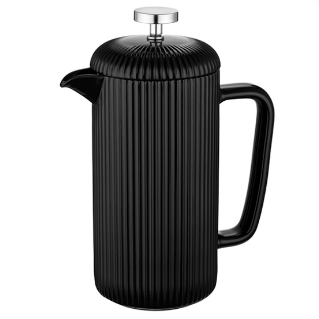 1000ml Ceramic French Press Coffee Maker in Black Color