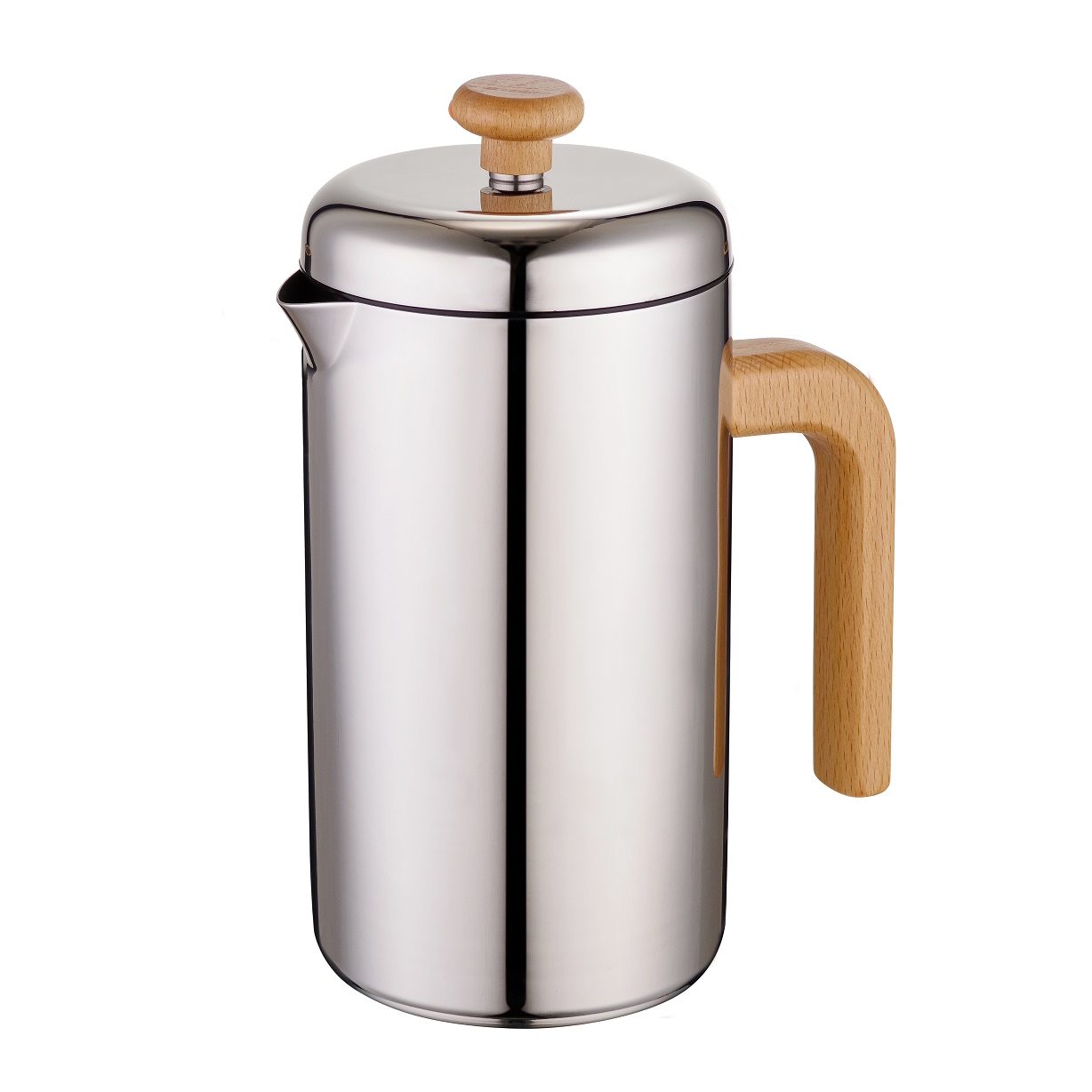 Stainless Steel French Press Coffee Maker Double Wall Metal Coffee Press
