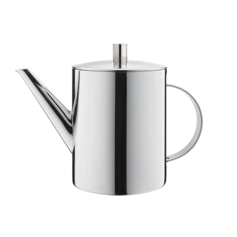 Stainless Steel Double Wall Teapot in LUNGO Design