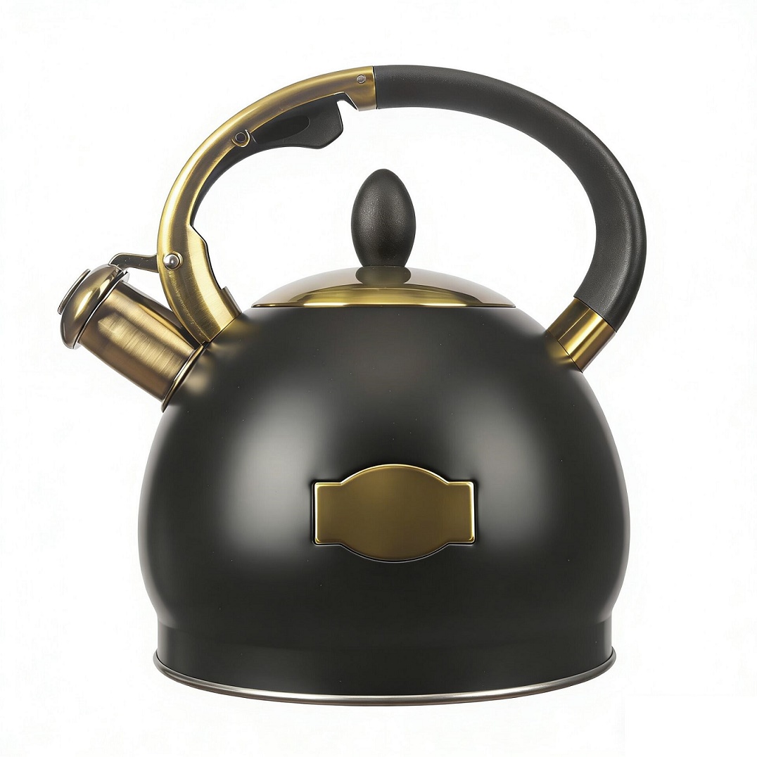 2.2L Stainless Steel Whistling Tea Kettle with Metal Capsulated Bottom