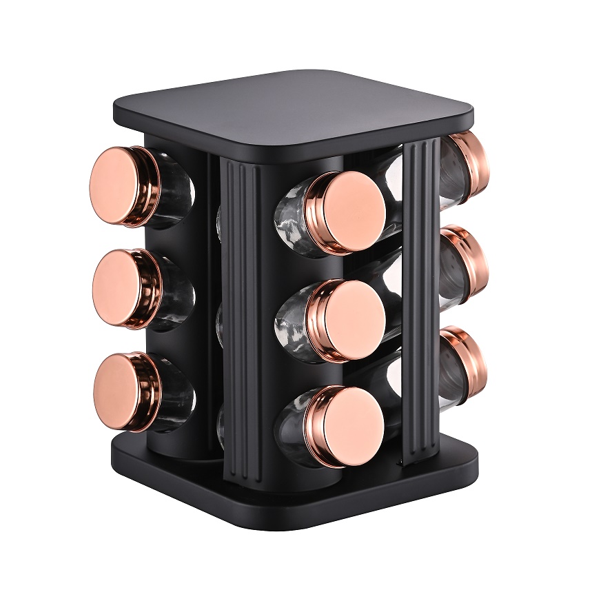12 Jars Carbon Steel Seasoning Storage Organization