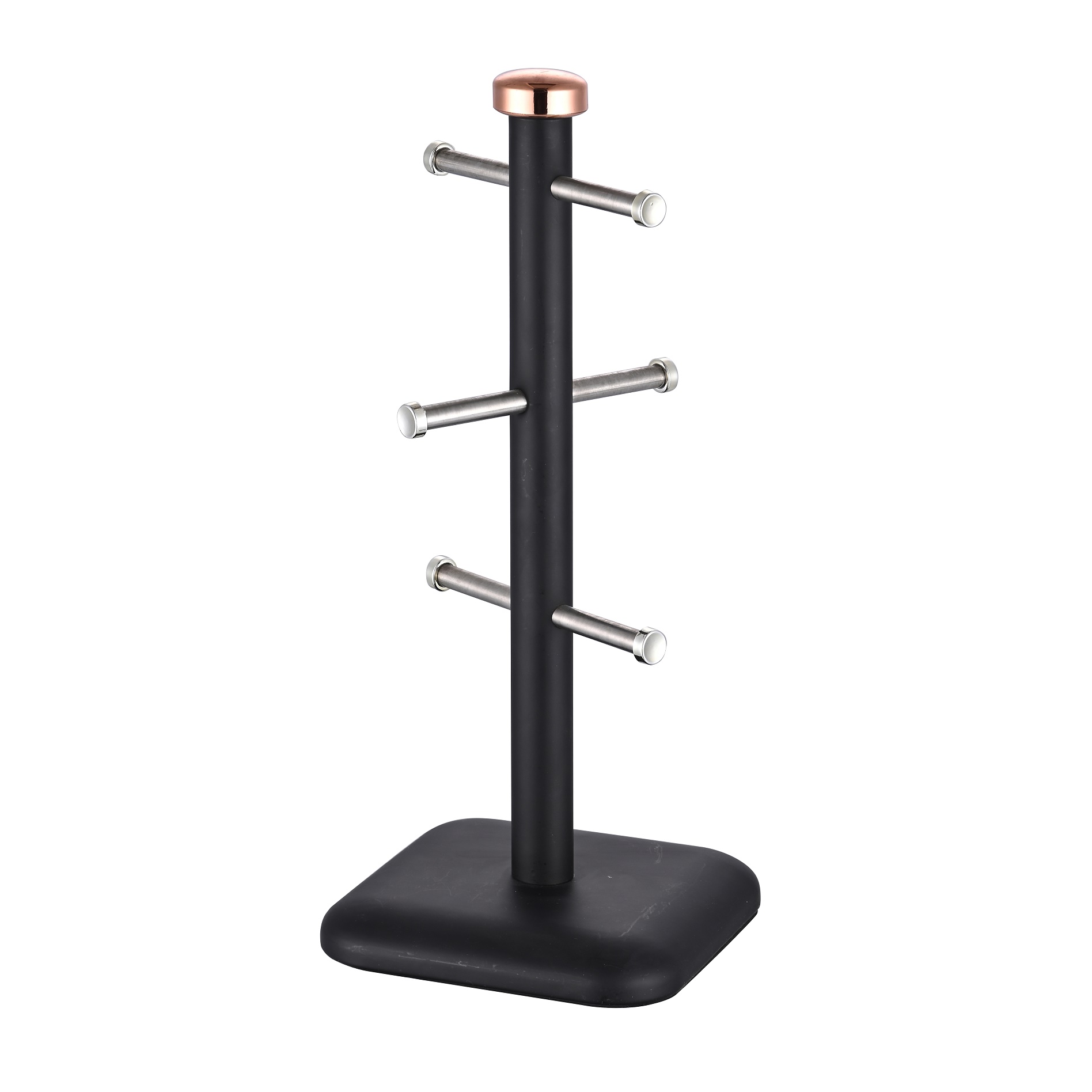 Stainless Steel Coffee Cup Holder with 6 Hooks