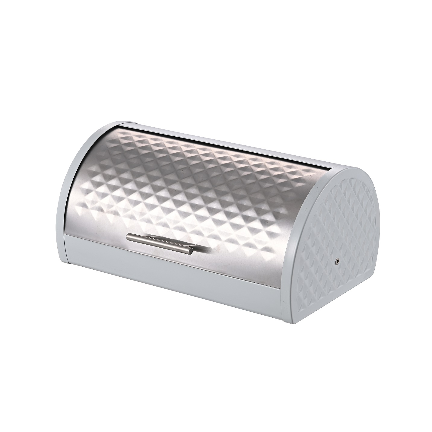 Stainless Steel Roll Top Bread Bin With Long Handle