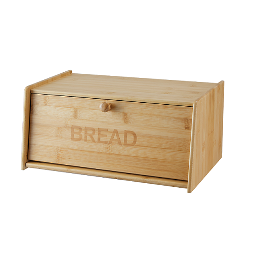 Bamboo Material Bread Storage Holder with Lid