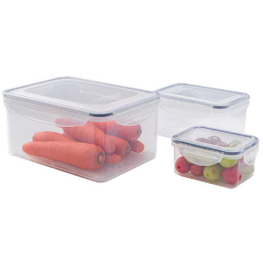 Set Of 3 BPA-Free Meal Prep Containers for Kitchen