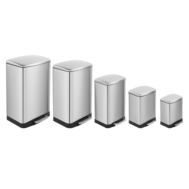 Various Size Stainless Steel Trash Bin with Big Step
