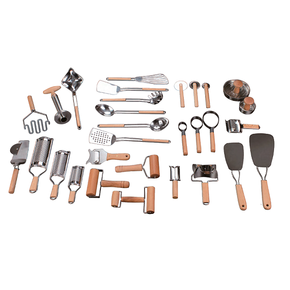 Kitchen Utensil Set And Kitchen Gadget With Beech Wood Handle
