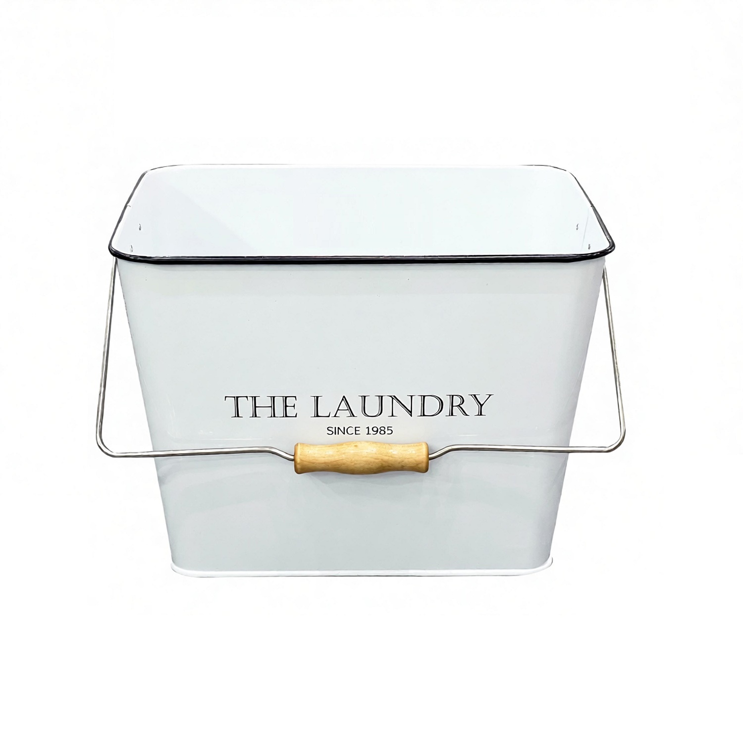 Steel Open Head Pail Laundry Bucket with Handle