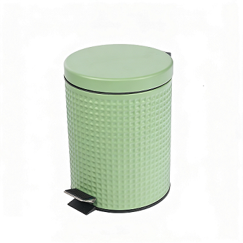 Small Bathroom Trash Can with Lid with Nice Pattern