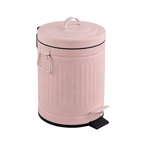 3L Round Shape Bathroom Trash Can with Handles