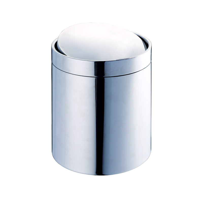 3l stainless steel step pedal trash can